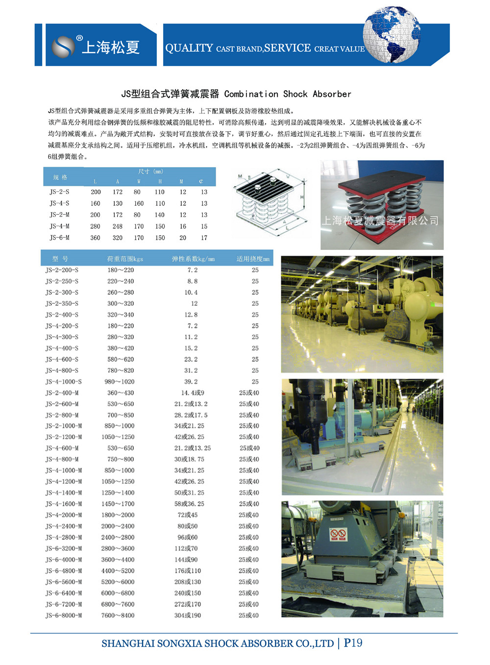 JS阻尼彈簧減震器參數(shù)圖